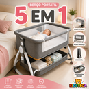 Berço Portátil 5 em 1 – Conforto e Segurança para o Seu Bebé