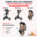 Carrinho de Bebé Trio 3 em 1 – Sistema de Viagem Completo + 6 Acessórios de Ofertas