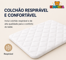 Berço Portátil 5 em 1 – Conforto e Segurança para o Seu Bebé