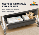 Berço Portátil 5 em 1 – Conforto e Segurança para o Seu Bebé