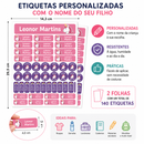Etiquetas Personalizadas Impermeáveis – 140 Unidades