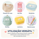 Etiquetas Personalizadas Impermeáveis – 140 Unidades