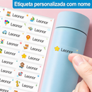 Etiquetas Transparentes Personalizadas com Nome
