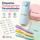 Etiquetas Transparentes Personalizadas com Nome