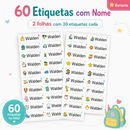 Etiquetas Transparentes Personalizadas com Nome