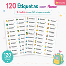 Etiquetas Transparentes Personalizadas com Nome