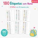 Etiquetas Transparentes Personalizadas com Nome