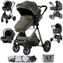 Carrinho de Bebé Trio 3 em 1 – Sistema de Viagem Completo + 6 Acessórios de Ofertas