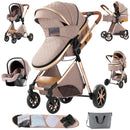 Carrinho de Bebé Trio 3 em 1 – Sistema de Viagem Completo + 6 Acessórios de Ofertas