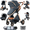 Carrinho de Bebé Trio 3 em 1 – Sistema de Viagem Completo + 6 Acessórios de Ofertas