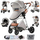 Carrinho de Bebé Trio 3 em 1 – Sistema de Viagem Completo + 6 Acessórios de Ofertas