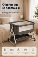Berço Portátil 5 em 1 – Conforto e Segurança para o Seu Bebé
