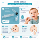 Aspirador / Lavador Nasal para Bebé – 2 Unidades
